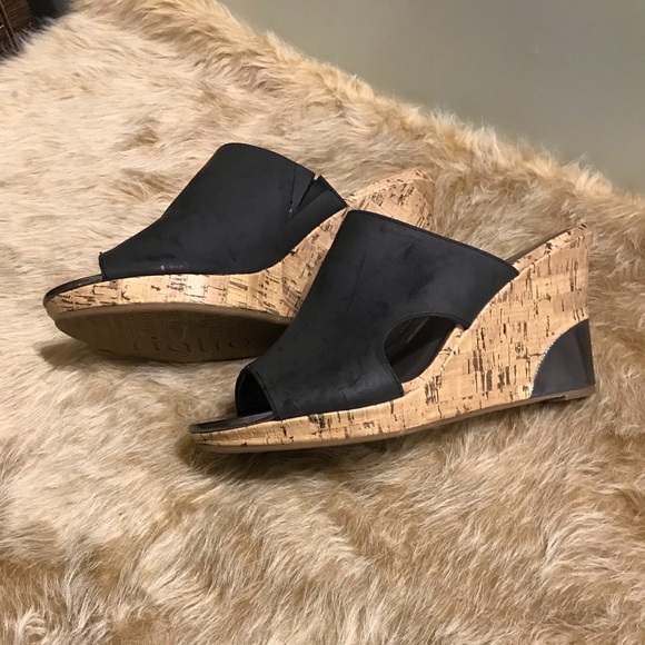 Rialto Cork Wedge Heel, Open Toe Heel - Size 10 M - Picture 6 of 8